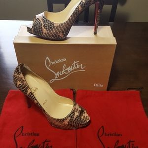 Christian Louboutin Very Prive 120 Watersnake